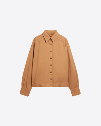 MOMONÌ CAMICIA CAMICIA ATOHI IN CANVAS RICAMATO