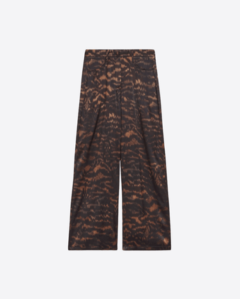 MOMONÌ PANTALONI PANTALONE AOKI BIS IN RASO DI SETA STRETCH STAMPATO