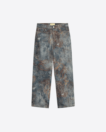 MOMONÌ PANTALONI PANTALONE CINQUE TASCHE A SIGARETTA REGOLARE AIDAN IN DENIM