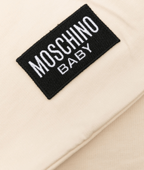 MOSCHINO Abbigliamento e accessori BEIGE Coperta con stampa Teddy Bear