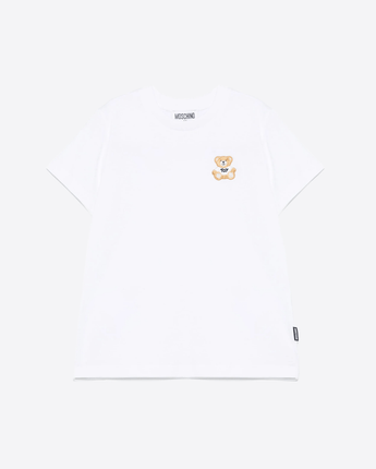 MOSCHINO Abbigliamento e accessori BIANCO / 4A T-shirt con Teddy Bear applicato