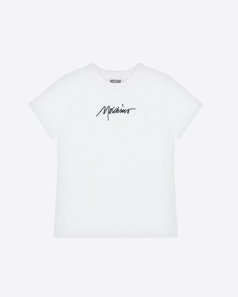 MOSCHINO Abbigliamento e accessori BIANCO / 8A T-shirt con ricamo