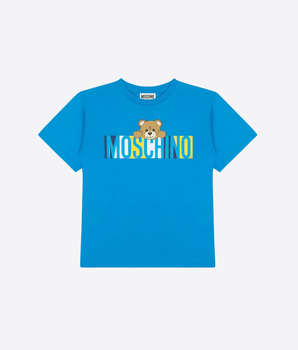 MOSCHINO Abbigliamento e accessori BLU / 4A T-shirt con stampa