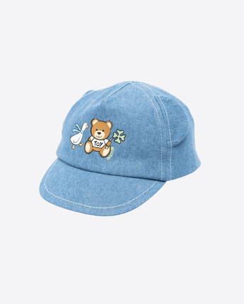 MOSCHINO Abbigliamento e accessori DENIM / 46 Cappello con stampa Teddy Bear