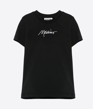 MOSCHINO Abbigliamento e accessori NERO / 8A T-shirt con ricamo