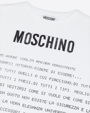 MOSCHINO Abbigliamento e accessori T-SHIRT CON MAXI STAMPA