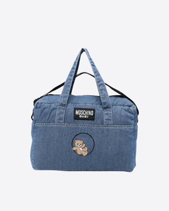 MOSCHINO BORSA DENIM / UNI BORSA FASCIATOIO PER NEONATI