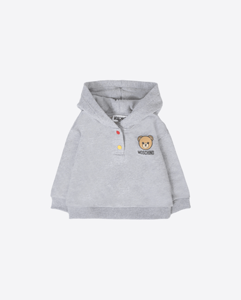 MOSCHINO FELPA GRIGIO / 9M FELPA CON TEDDY BEAR