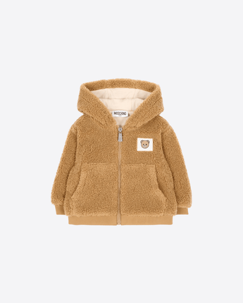 MOSCHINO GIACCA ECOPELLICCIA CON TEDDY BEAR