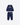 MOSCHINO SET NEONATA BLU / 6M COMPLETO CON LOGO