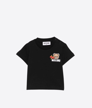 MOSCHINO T-SHIRT T-SHIRT CON DETTAGLI IN RILIEVO