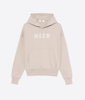 MSGM Abbigliamento e accessori GRIGIO TALPA / 8A Felpa con cappuccio e logo