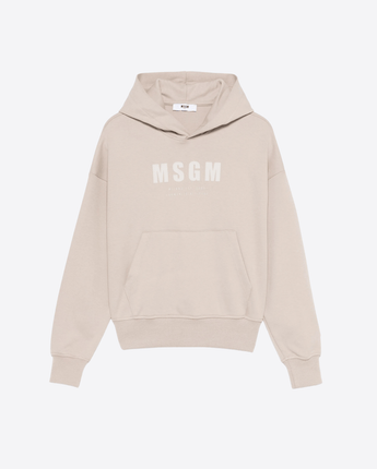 MSGM Abbigliamento e accessori GRIGIO TALPA / 8A Felpa con cappuccio e logo