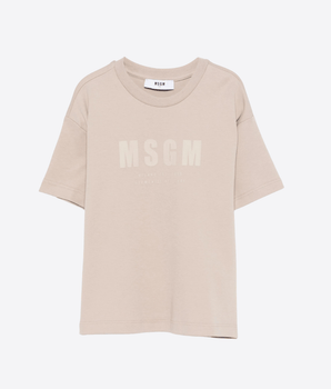 MSGM Abbigliamento e accessori GRIGIO TALPA / 8A T-shirt con logo