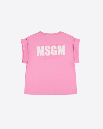 MSGM Abbigliamento e accessori T-shirt in jersey di cotone con logo