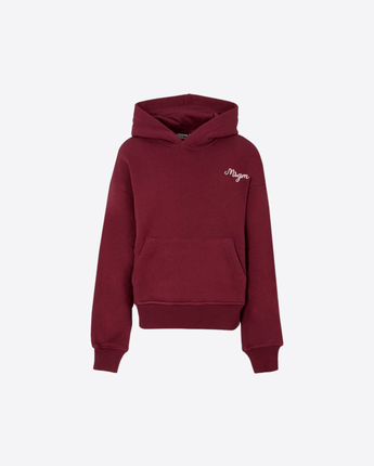 MSGM FELPA MERLOT / 8 FELPA CON CAPPUCCIO