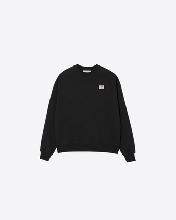 MSGM FELPA NERO / 8 FELPA A GIROCOLLO