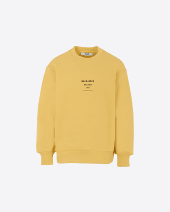 MSGM FELPA YELLOW / 8 FELPA CON LOGO