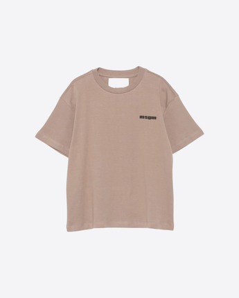 MSGM T-SHIRT GRIGIO TALPA / 8 T-SHIRT A MANICHE CORTE
