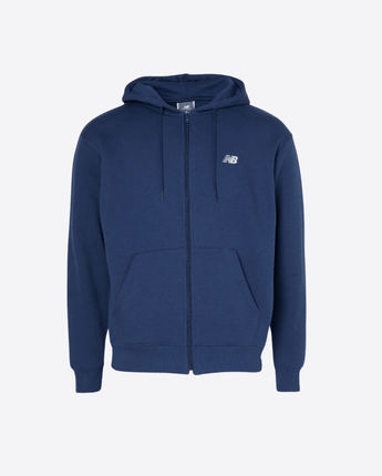 New Balance Abbigliamento e accessori NAVY / XS Stacked Logo French Terry Full Zip Hoodie