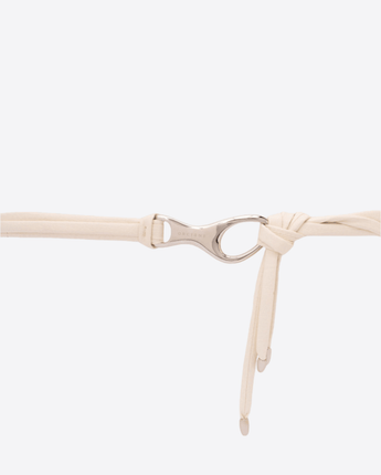 ORCIANI Abbigliamento e accessori BIANCO / 85 CINTURA ANNODATA SOFT IN PELLE 1,3 CM