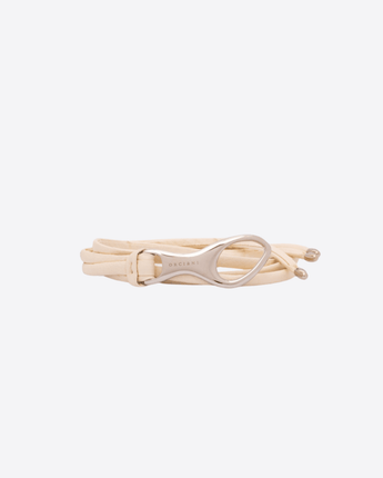 ORCIANI Abbigliamento e accessori BIANCO / 85 CINTURA ANNODATA SOFT IN PELLE 1,3 CM