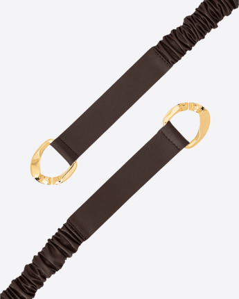 ORCIANI Abbigliamento e accessori CIOCCOLATO / M CINTURA ELASTICIZZATA NAPPA B 4CM
