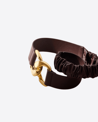ORCIANI Abbigliamento e accessori CIOCCOLATO / M CINTURA ELASTICIZZATA NAPPA B 4CM