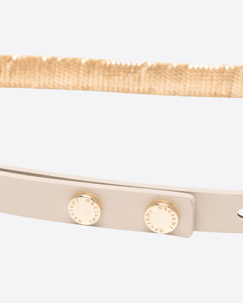 ORCIANI Abbigliamento e accessori NUDE/ORO / 85 CINTURA NAPPA CHAIN 3,8 CM