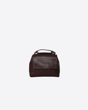 ORCIANI BORSA BURGUNDY / UNI BORSA SVEVA EXOTIC MINI IN PELLE