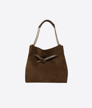 ORCIANI BORSA COCOA / UNI BORSA VENUS HOBO PEACH A SPALLA IN SUEDE