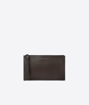 ORCIANI POCHETTE TESTA DI MORO / UNI POCHETTE MICRON IN PELLE CON POLSIERA