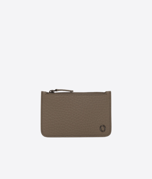 ORCIANI PORTACARTE TAUPE / UNI PORTACARTE CON ZIP SOFT