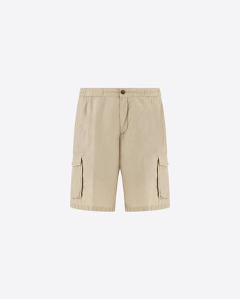 PAUL & SHARK BERMUDA AVORIO / 48 BERMUDA CARGO IN COTONE ULTRALIGHT POPELINE