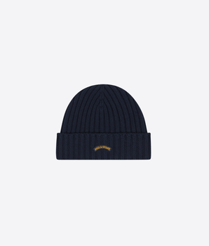 PAUL & SHARK CAPPELLO BLU / UNI BERRETTO IN LANA CON MOOD BADGE