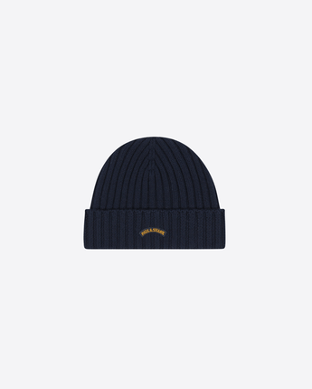 PAUL & SHARK CAPPELLO BLU / UNI BERRETTO IN LANA CON MOOD BADGE