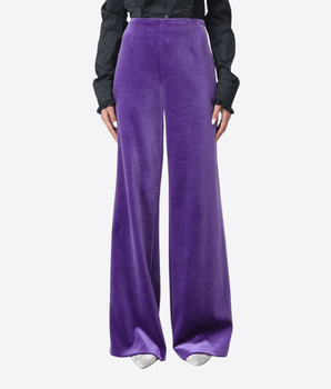 PHILOSOPHY PANTALONE VIOLA / 40 PANTALONI A VITA ALTA