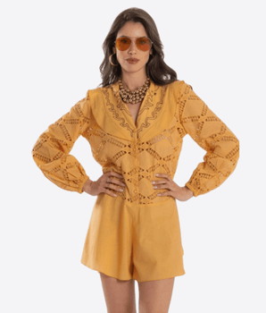 PIN-UP STARS Abbigliamento e accessori BRONZO / S/42 TUTINA MACRAME'