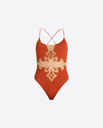 PIN-UP STARS Abbigliamento e accessori RAME / S/42 COSTUME DA BAGNO INTERO BUFALO