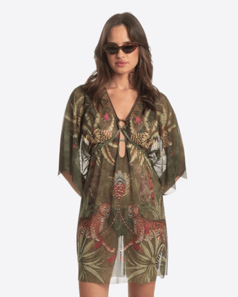 PIN-UP STARS Abbigliamento e accessori VERDE / M/44 PONCHO SAFARI
