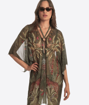PIN-UP STARS Abbigliamento e accessori VERDE / M/44 PONCHO SAFARI