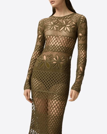 PINKO Abbigliamento e accessori ABITO LUNGO CROCHET TRAFORATO