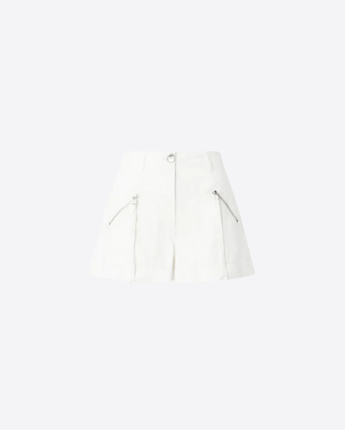 PINKO Abbigliamento e accessori BIANCO / 38 SHORTS IN COTONE CON TASCHE E ZIP