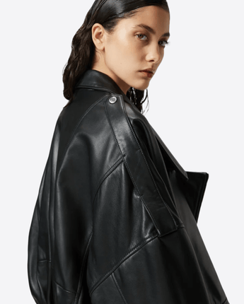 PINKO Abbigliamento e accessori GIUBBINO BIKER IN NAPPA CON CINTURA