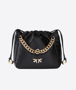 PINKO Abbigliamento e accessori MINI BORSA POCHETTE IN SATIN CON CATENA