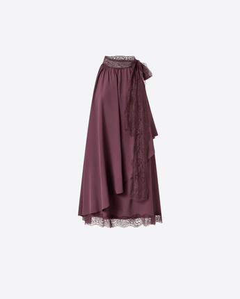 PINKO ABITO ABITO IN CRÊPE DE CHINE CON INSERTI IN PIZZO