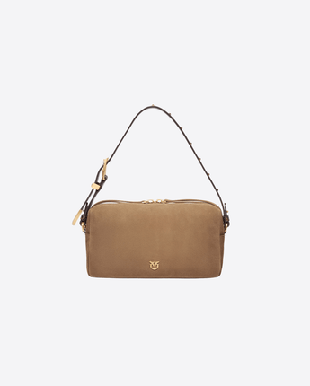 PINKO BORSA BEIGE / UNI BORSA A BAULETTO IN PELLE SCAMOSCIATA