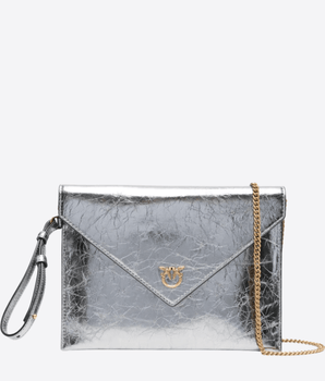 PINKO BORSA METAL / UNI BORSA FLAT PURSE