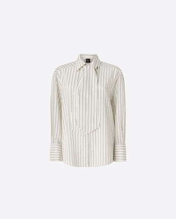PINKO CAMICIA CAMICIA A RIGHE CON CRAVATTA