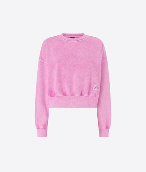 PINKO FELPA PINKO CROPPED CON ETICHETTA LOGATA
